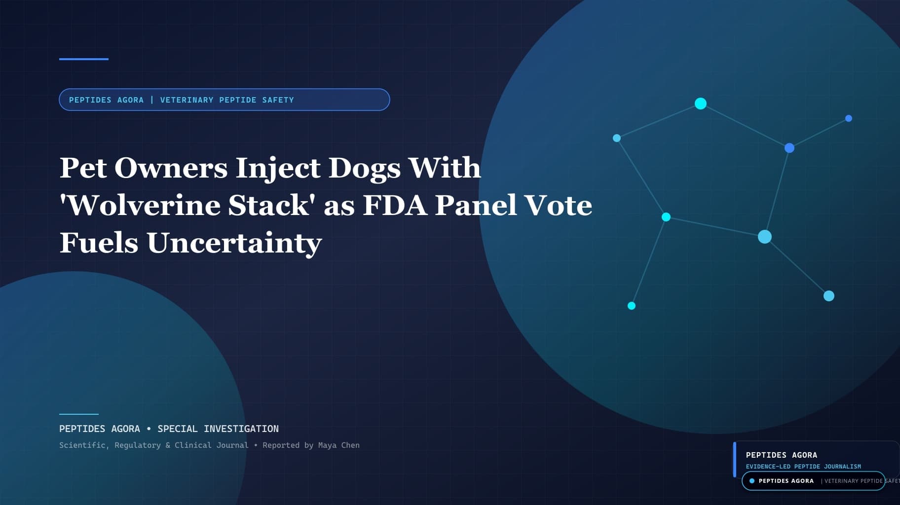 Pet Owners Inject Dogs With 'Wolverine Stack' as FDA Panel Vote Fuels Uncertainty