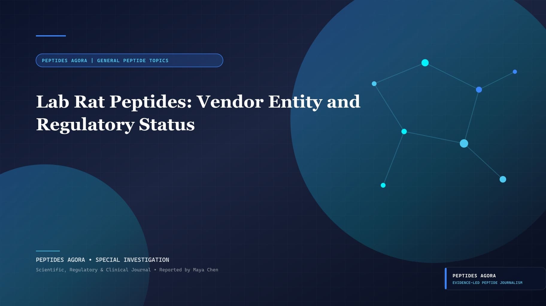 Lab Rat Peptides: Vendor Entity and Regulatory Status