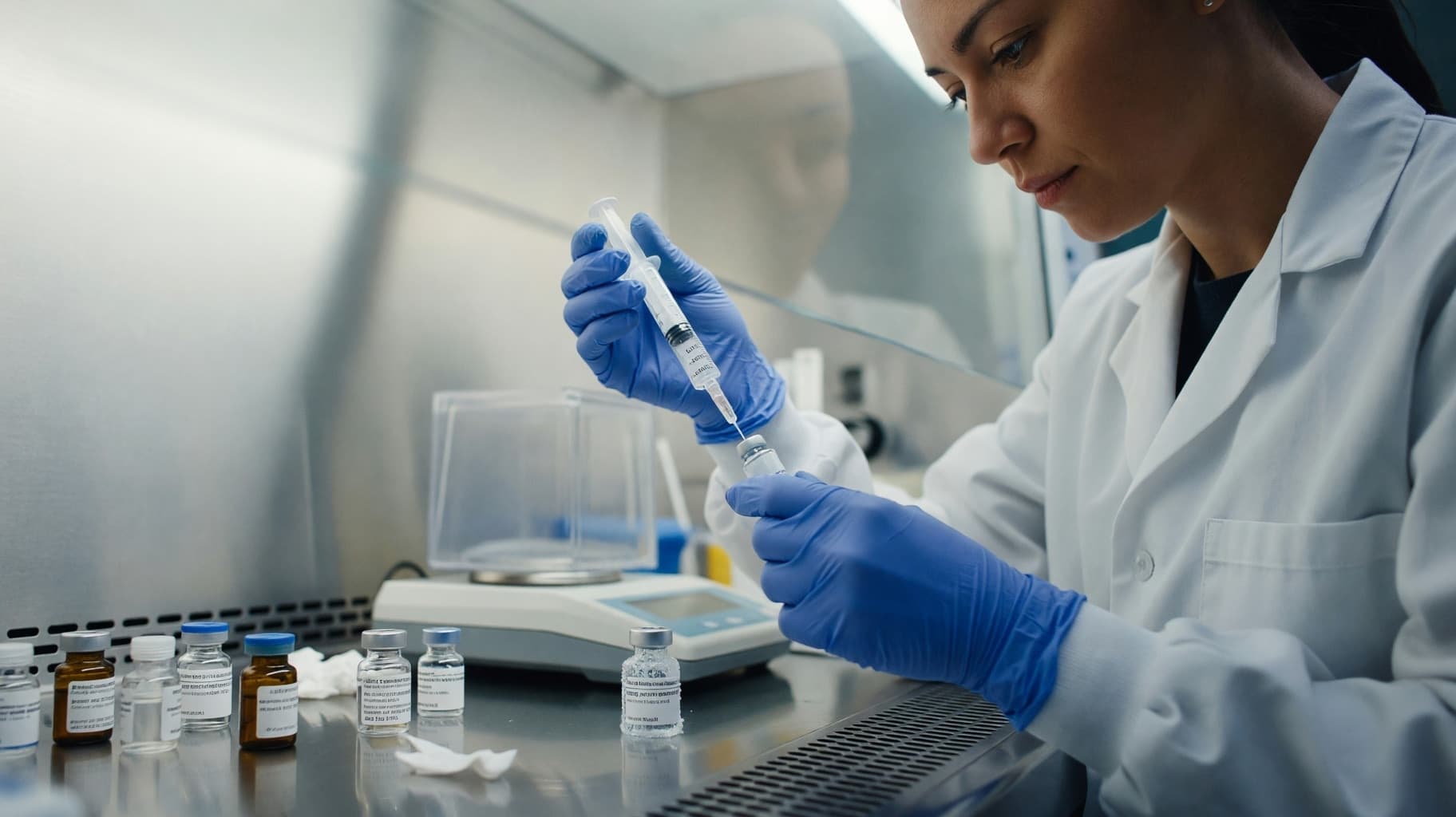 Peptide Reconstitution Protocols Depend on Diluent Chemistry and Vial Physics