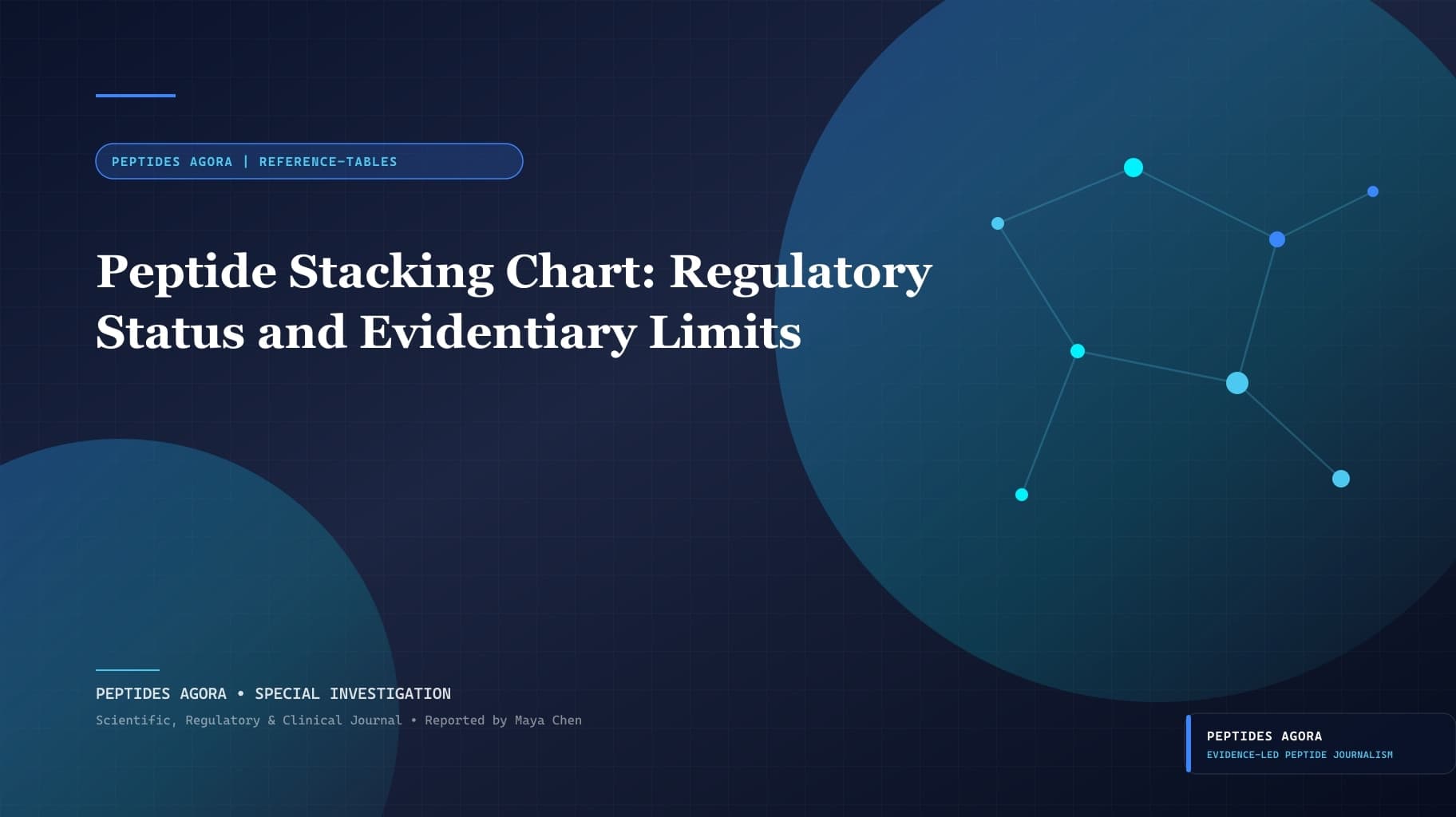 Peptide Stacking Chart: Regulatory Status and Evidentiary Limits