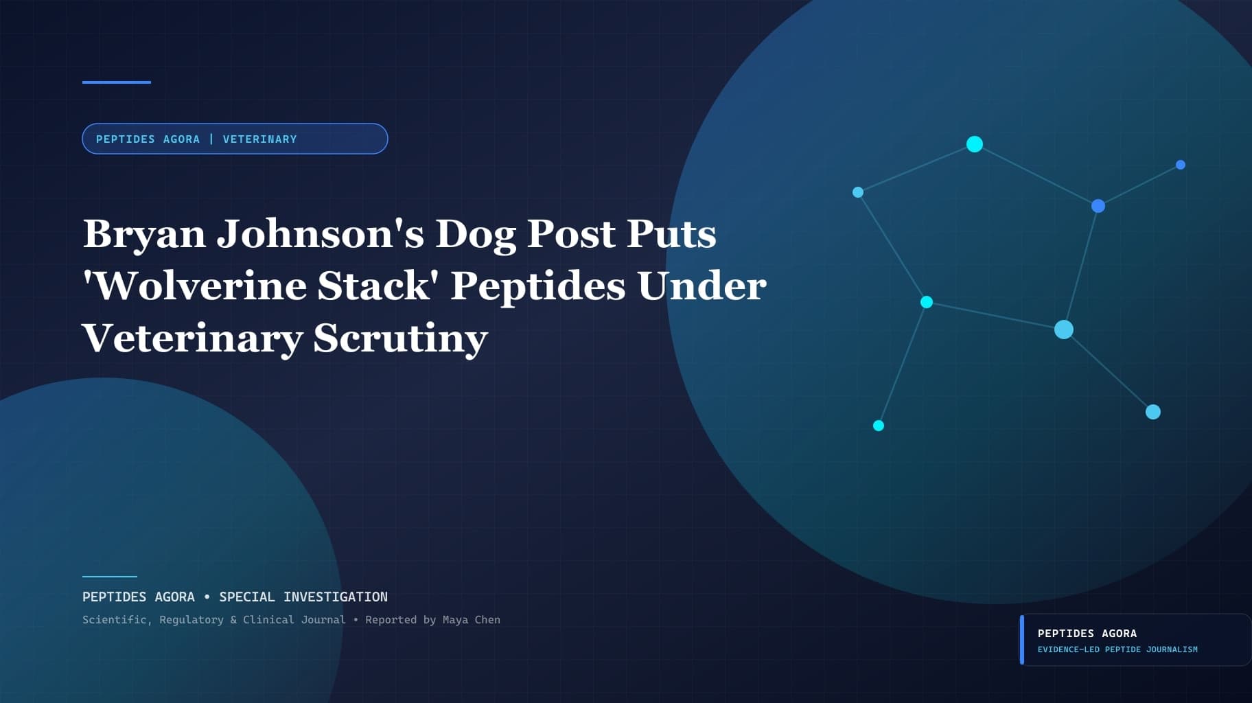 Bryan Johnson's Dog Post Puts 'Wolverine Stack' Peptides Under Veterinary Scrutiny