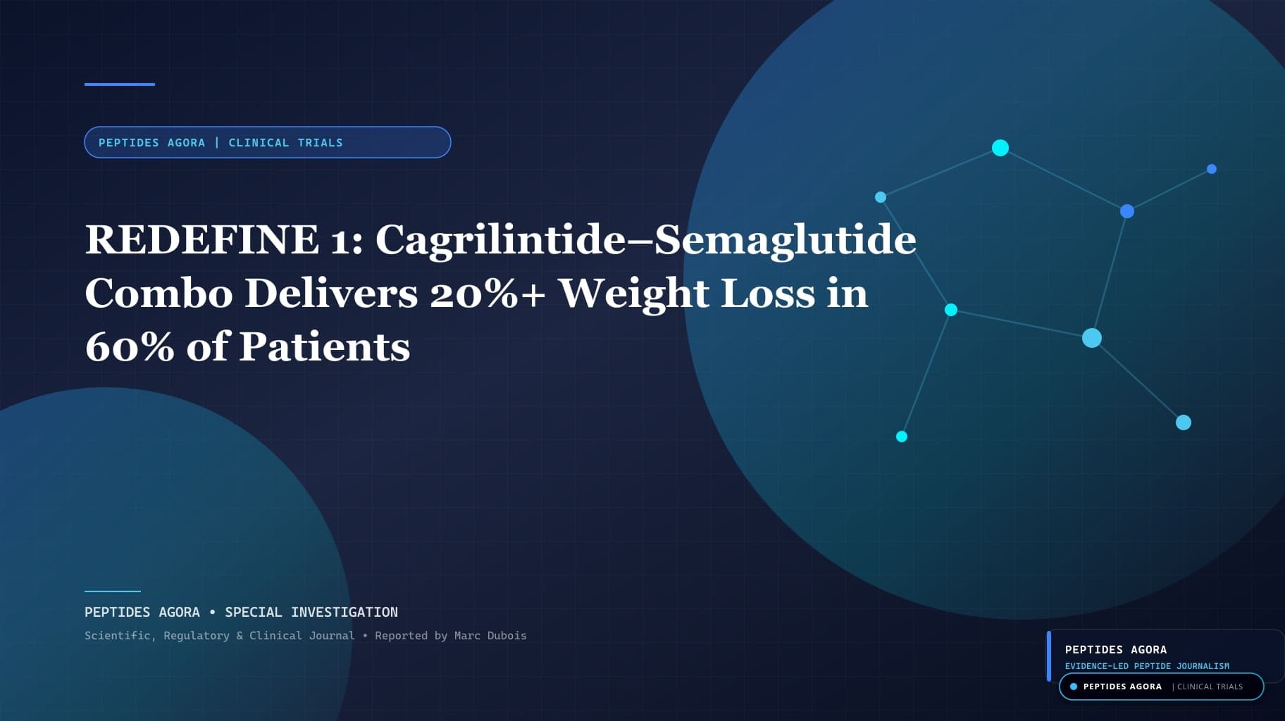 REDEFINE 1: Cagrilintide–Semaglutide Combo Delivers 20%+ Weight Loss in 60% of Patients