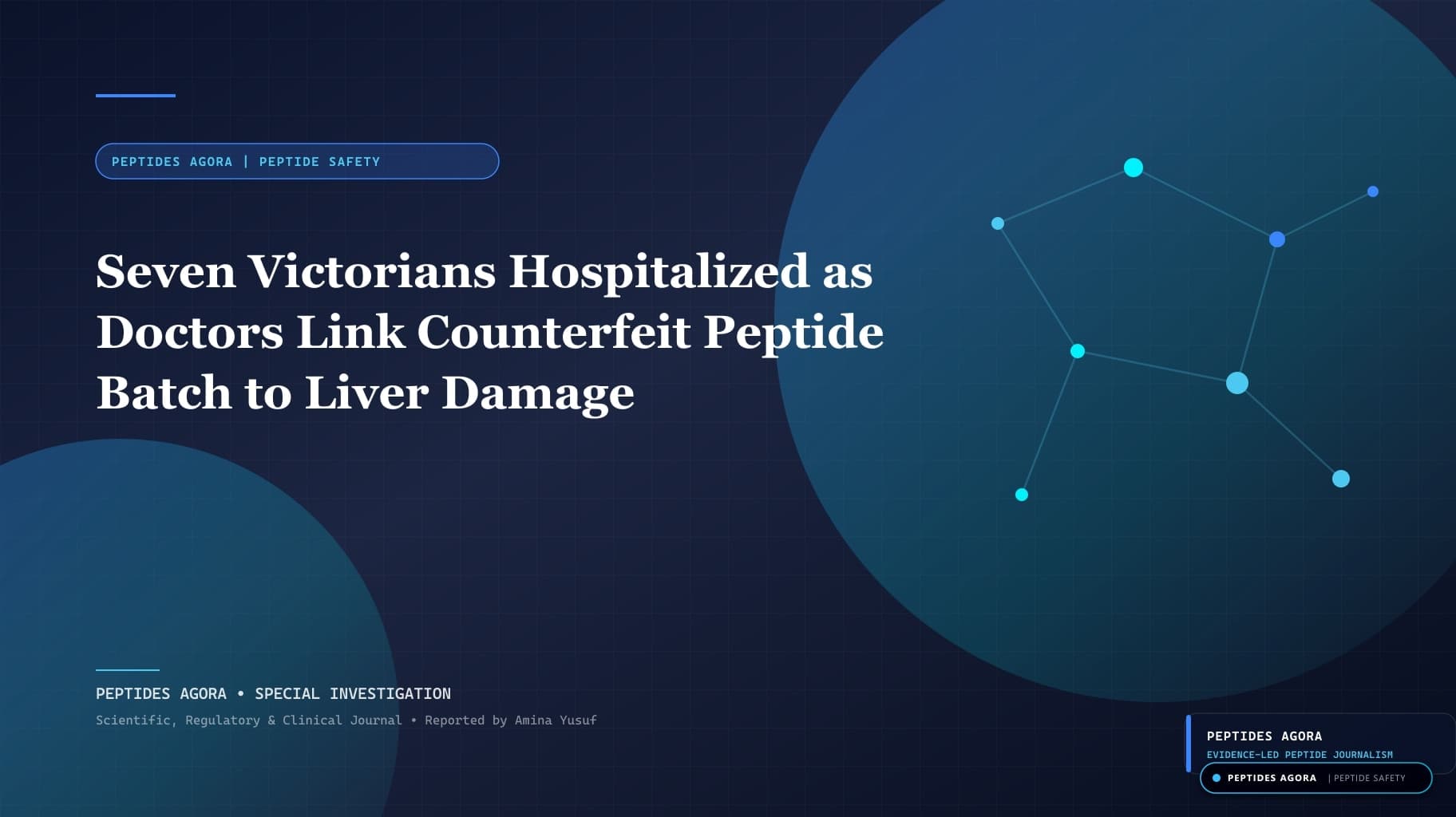 Seven Victorians Hospitalized as Doctors Link Counterfeit Peptide Batch to Liver Damage