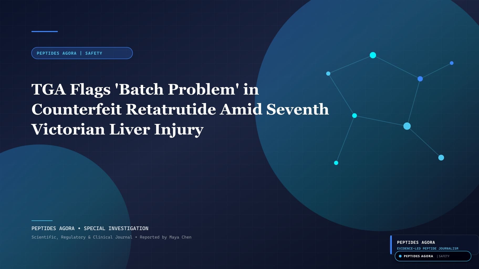 TGA Flags 'Batch Problem' in Counterfeit Retatrutide Amid Seventh Victorian Liver Injury