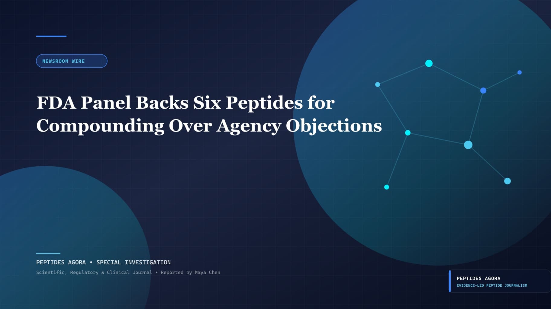 FDA Panel Backs Six Peptides for Compounding Over Agency Objections