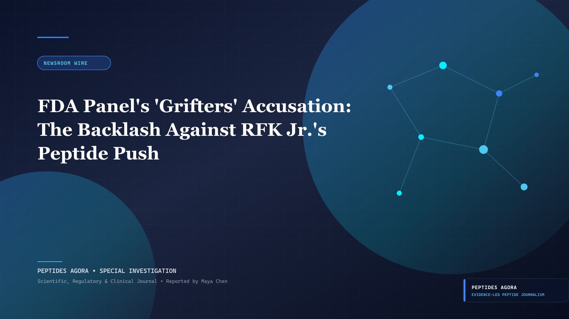 FDA Panel's 'Grifters' Accusation: The Backlash Against RFK Jr.'s Peptide Push