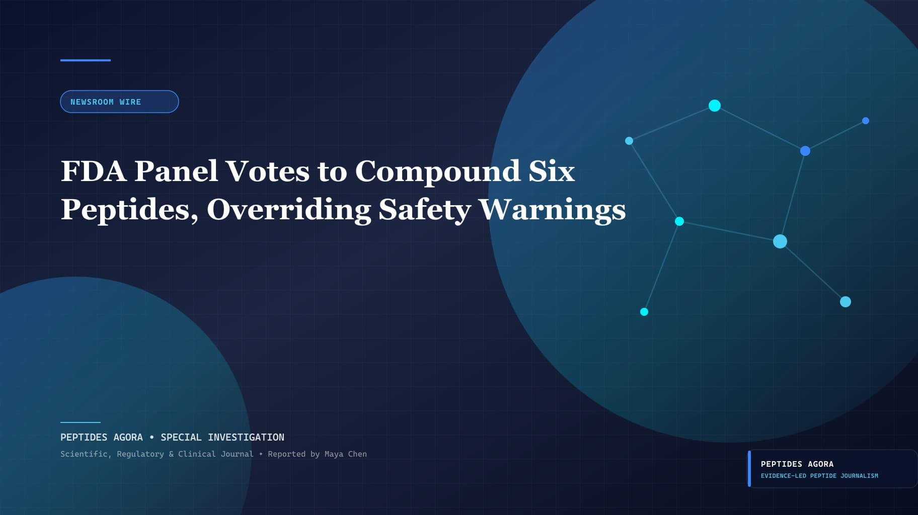 FDA Panel Votes to Compound Six Peptides, Overriding Safety Warnings