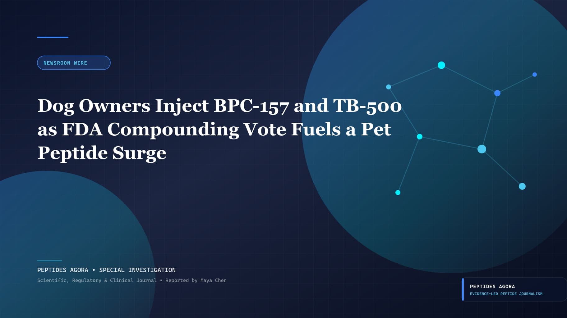 Dog Owners Inject BPC-157 and TB-500 as FDA Compounding Vote Fuels a Pet Peptide Surge