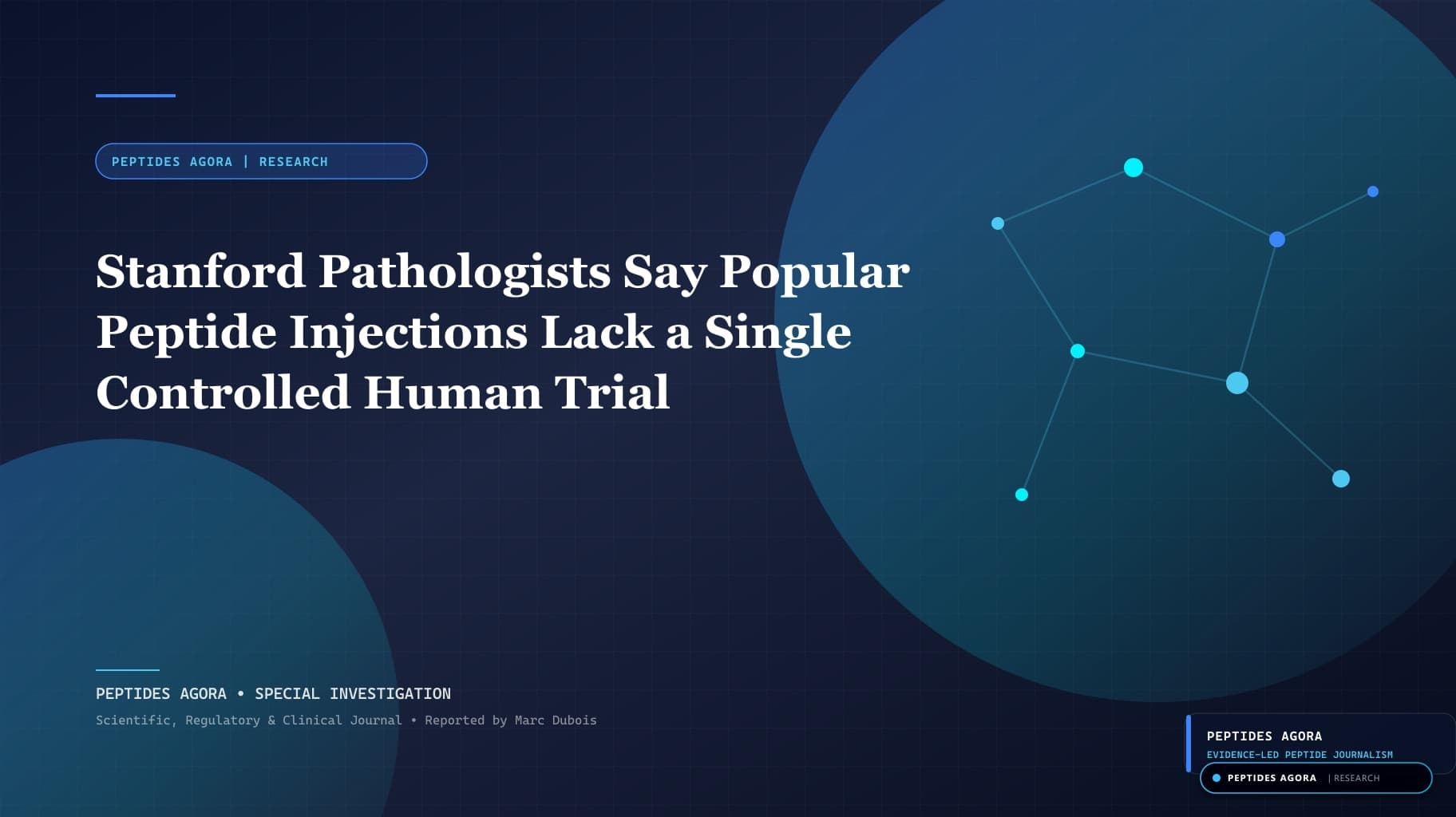 Stanford Pathologists Say Popular Peptide Injections Lack a Single Controlled Human Trial